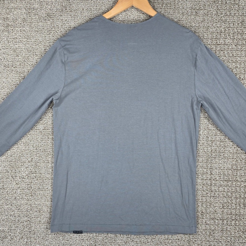 Nobull Mens Large Gray Long Sleeve Training Shirt Modal Cotton Lycra Blend Soft - Picture 4 of 6